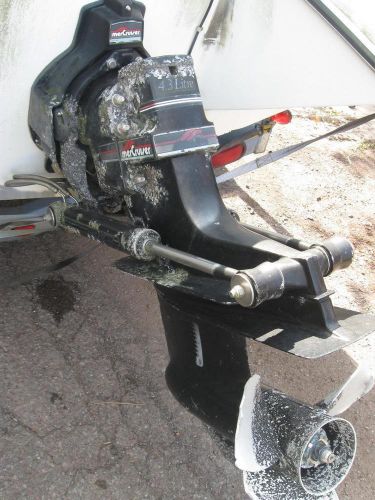 Used  mercury 4.3l v-6 mercruiser complete outdrive exhaust y-pipe trim pump