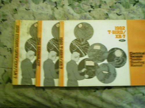 1982tbird-xr7-escort-lynx-exp-ln7-econoline wiring electrical vacuum manuals ev