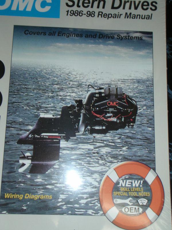 Service manual omc  sterndrives inboards engines 1986-1998  230 3404 boats     