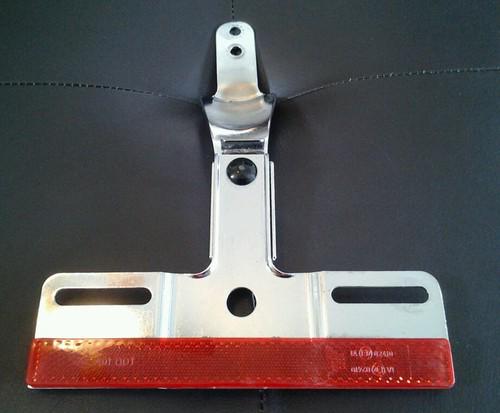 Harley davidson  motorcycle chrome license plate bracket assembly