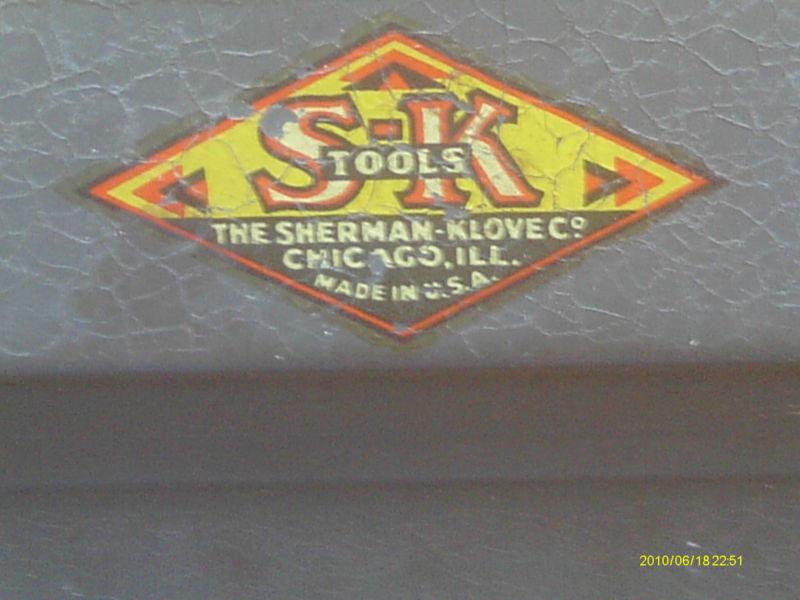 Vintage tool box with s.k.logo