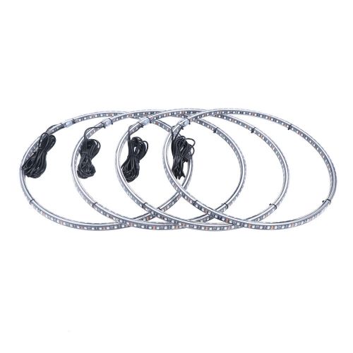 Double row led 17.5" wheel lights tire rim rgb color change ip68 strip bluetooth