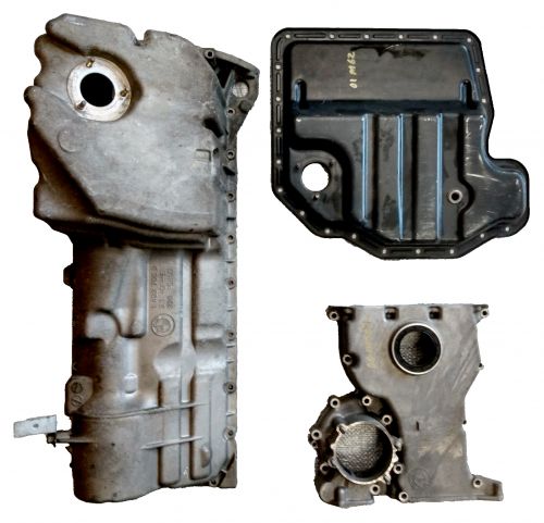 BMW Engine LOT Timing Chain Cover/Oil Pans 1706280 1432705 OEM E46 E38 E39 Parts, US $67.99, image 2