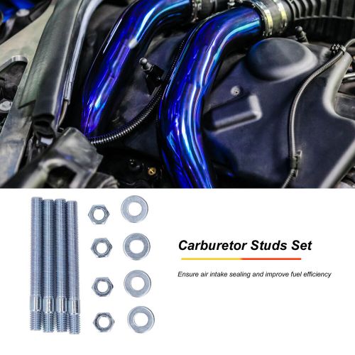 Auto Car 3.5in Carburetor Studs Set Metal Carb Mounting Stud Kit & Spacers For, US $15.00, image 5