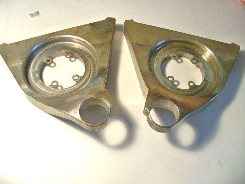 (2) new extruded metal cnc cot  lowers w/ helix buckets matching nascar arca 