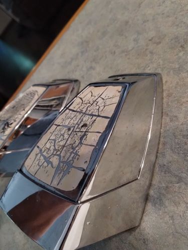 Pair of chrome cowl vent covers  pre-owned vintage