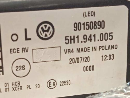 5H1941005 LEFT HEADLIGHTS / 90150890 / 6705275 FOR VOLKSWAGEN GOLF VIII LIM.-, US $, image 5