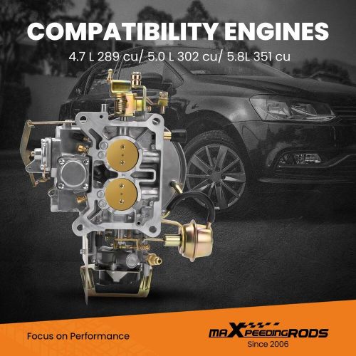 2-Barrel Carburetor Carb w/ Gasket for Ford F-100 F-350 Mustang 2150 2100 A800, US $72.00, image 4