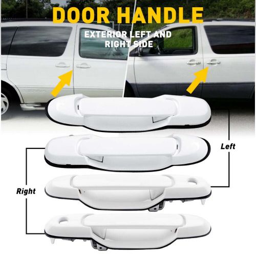 Front Rear Left Exterior Right Door For Handle 1998-03 Toyota WHITE Sienna, US $35.99, image 2