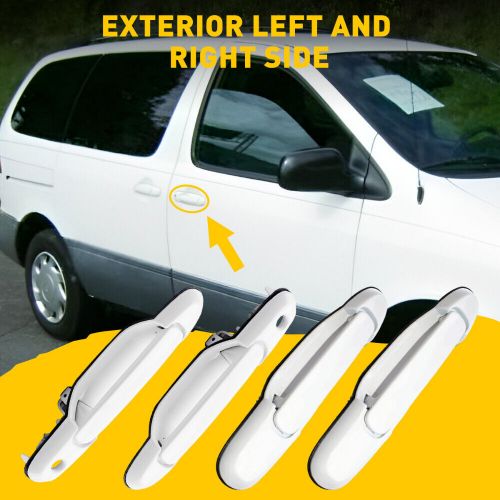 Front Rear Left Exterior Right Door For Handle 1998-03 Toyota WHITE Sienna, US $35.99, image 8