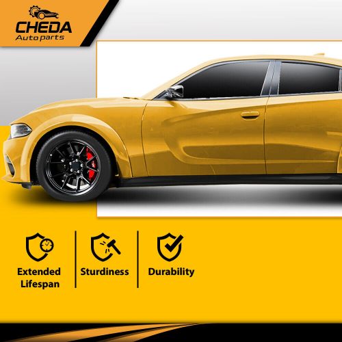 Fit For 2015-2023 Dodge Charger Side Skirts Rocker Panel Body Kit Matte Black, US $80.27, image 3