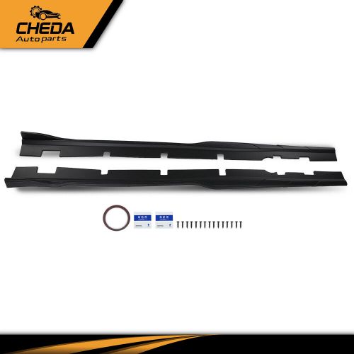 Fit For 2015-2023 Dodge Charger Side Skirts Rocker Panel Body Kit Matte Black, US $80.27, image 7