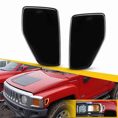 For 05/06-10 Hummer H3 Switchback Smoked LED Front Corner Side Marker Lights EAC, US $29.99, image 10