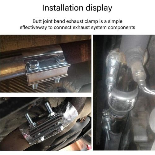 2--Exhaust Clamp, 51mm Shock Connection Exhaust Pipe-Silencer Strap-K9822-, US $, image 7