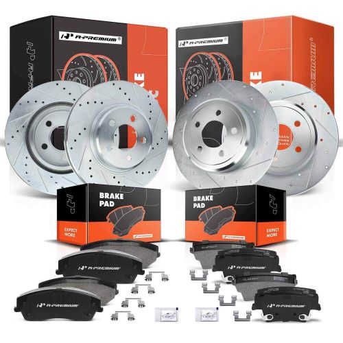 Drilled Brake Rotors Front & Rear L&R for Chrysler 300 Dodge Charger Challenger, US $267.29, image 10