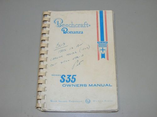 Beechcraft Bonanza Model S35 Owners Manual, US $13.99, image 6