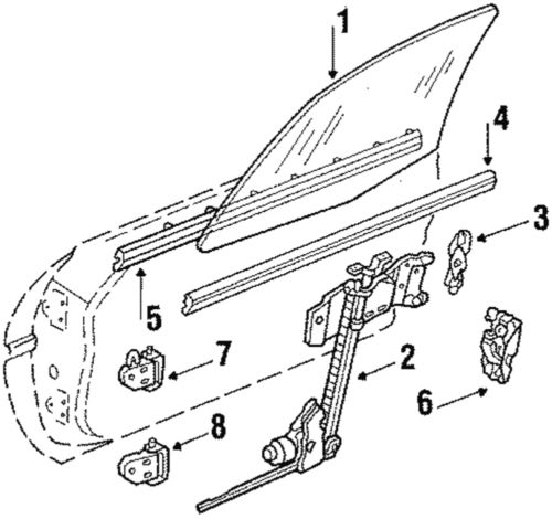 Genuine gm belt weather-strip 14071842