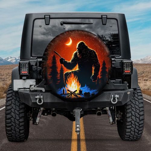 Bigfoot Sasquatch Yeti Spare Tire Cover With Or Without Camera Hole, Moon Mounta, US $29.49, image 3