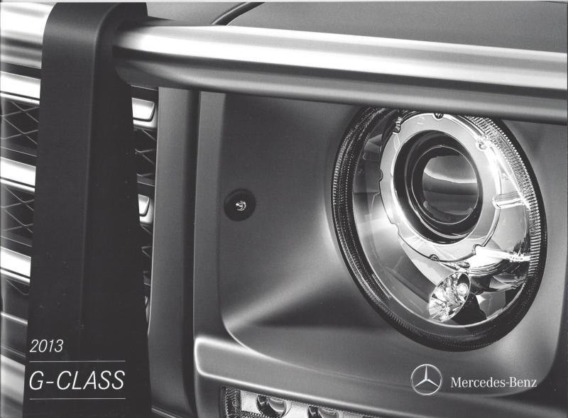 2013 mercedes - benz g class  g550 and g 63 amg  18 page brochure