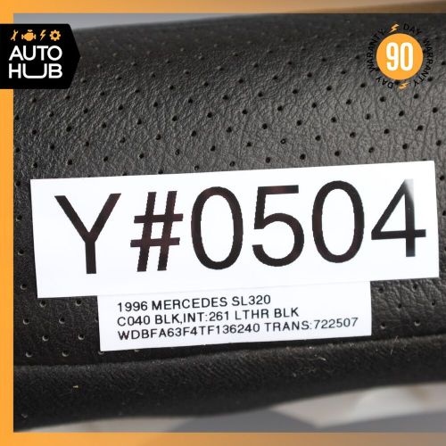 96-02 Mercedes R129 SL320 SL500 Right Side Top Upper Seat Cushion Black OEM, US $275.00, image 7