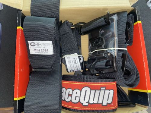 RaceQuip 5 Point Harness Safety Seat Belt - Black - EXPIRED BELT 6/24 ( OFFERS ), US $80.00, image 6