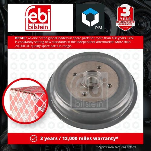 Brake Drum fits PEUGEOT 208 CR, GTi, Mk1 Rear 12 to 19 228.5mm 424750 Febi New, US $, image 3