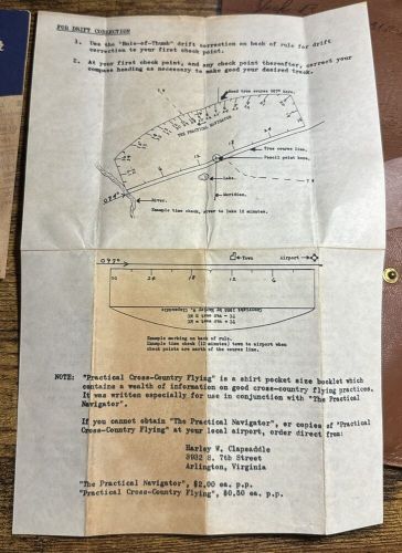 Goble Airlines Navigational Computer Model D~Instructions & Leather Case, US $19.99, image 6