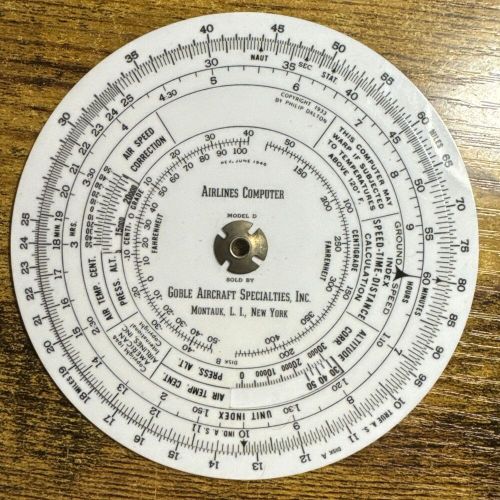 Goble Airlines Navigational Computer Model D~Instructions & Leather Case, US $19.99, image 7