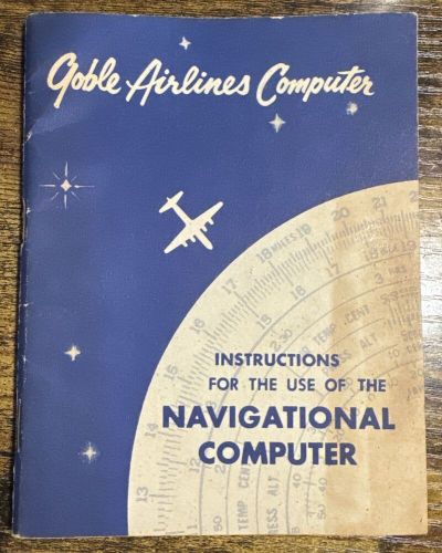 Goble Airlines Navigational Computer Model D~Instructions & Leather Case, US $19.99, image 16