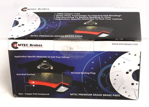 VW Amaork 3.0 TDi 12-21 Rear Drilled Grooved Brake Discs MTEC Brake Pads, US $, image 3