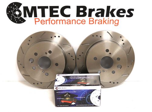 VW Amaork 3.0 TDi 12-21 Rear Drilled Grooved Brake Discs MTEC Brake Pads, US $, image 4