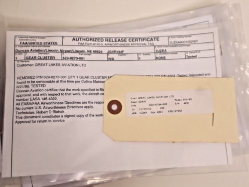 Collins 629-8273-001 Gear Cluster - Tested with FAA 8130-3 Form (12 available), US $250.00, image 4