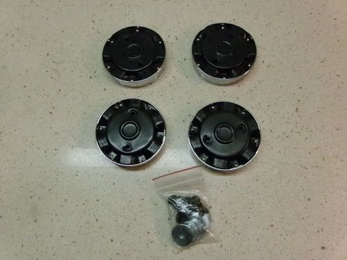 1965-1968 Mustang Styled Steel Wheels Red Center Cap Set, US $109.99, image 2