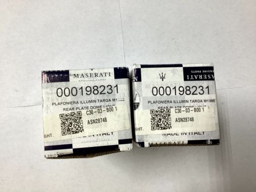 MASERATI GRANTURISMO, LICENSE PLATE LAMPS, QTY 2, OEM, 000198231, US $75.00, image 3