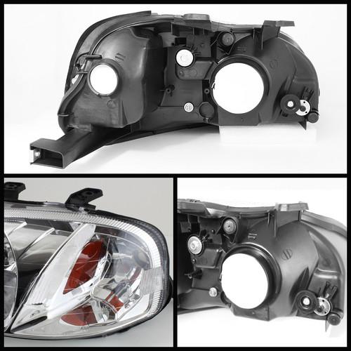 99-00 HONDA CIVIC AMBER REPLACEMENT HEADLIGHTS+BUMPER FOG LIGHTS PAIR SET COMBO, US $78.59, image 2