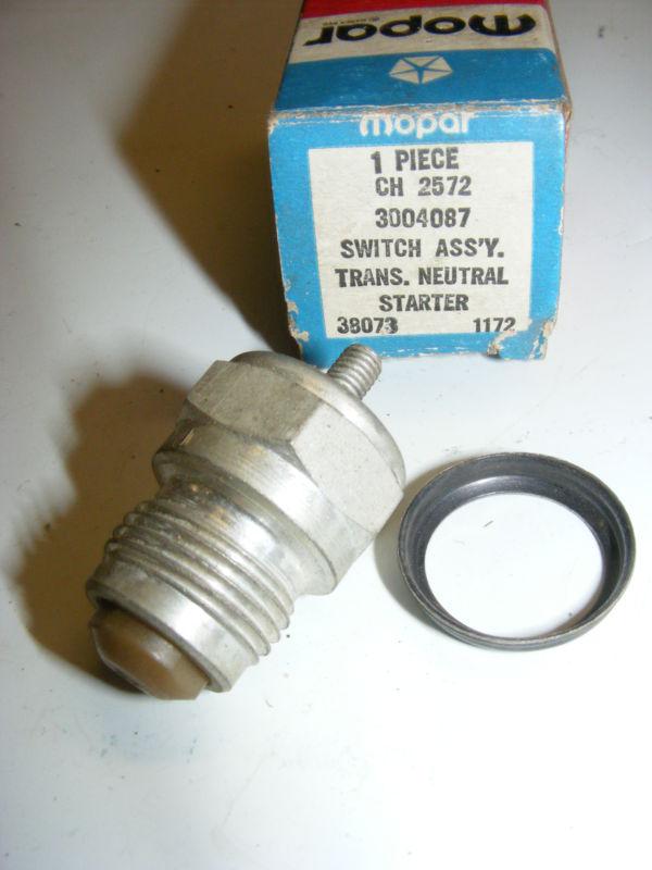 1965 66 67 68 dodge plymouth chrysler neutral safety switch nos new 3004087