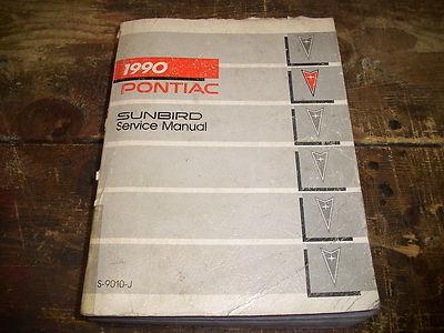 1990 pontiac sunbird factory issue repair manual