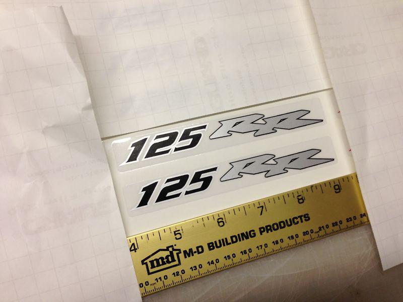 Grom 125rr decals stickers honda scooter black & silver