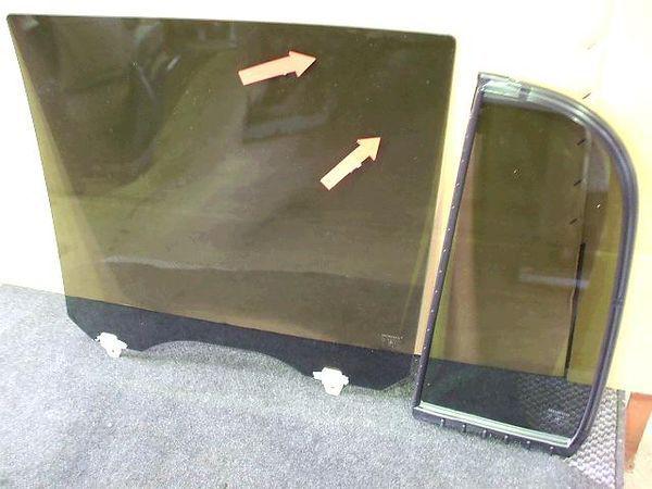 Honda life dunk 2001 rear right door glass [0513330]