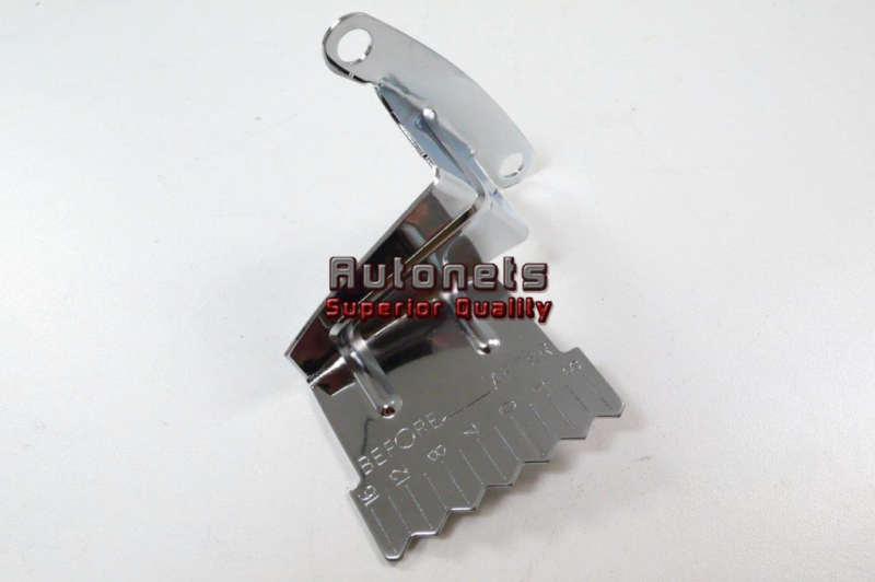 Chrome steel timing tab marker small block chevy 283-350 sbc 6" 7" 8" balancer