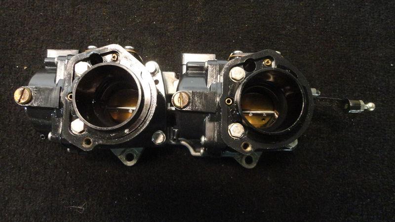 Port carburetor upper assy #5001043, 1999 225hp johnson outboard motor ocean pro