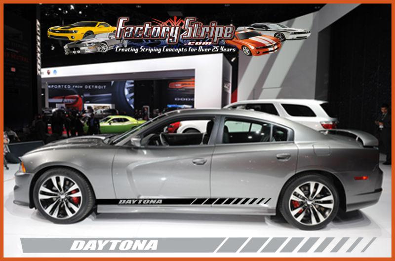 DODGE CHARGER DAYTONA STROBE ROCKER FACTORY STRIPE DECAL 2011 2013, US $39.00, image 2
