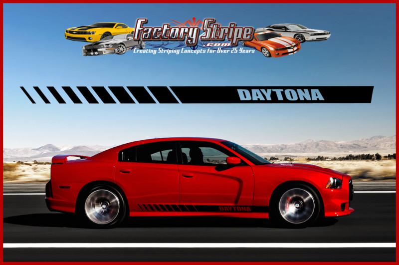 DODGE CHARGER DAYTONA STROBE ROCKER FACTORY STRIPE DECAL 2011 2013, US $39.00, image 3