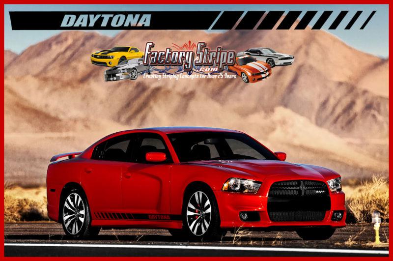 DODGE CHARGER DAYTONA STROBE ROCKER FACTORY STRIPE DECAL 2011 2013, US $39.00, image 4