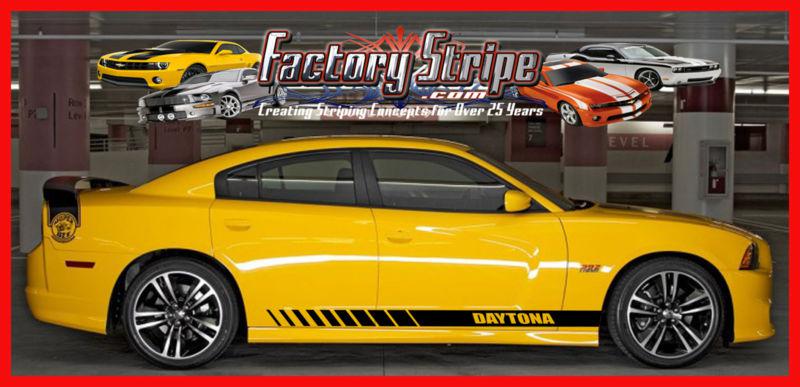 DODGE CHARGER DAYTONA STROBE ROCKER FACTORY STRIPE DECAL 2011 2013, US $39.00, image 5