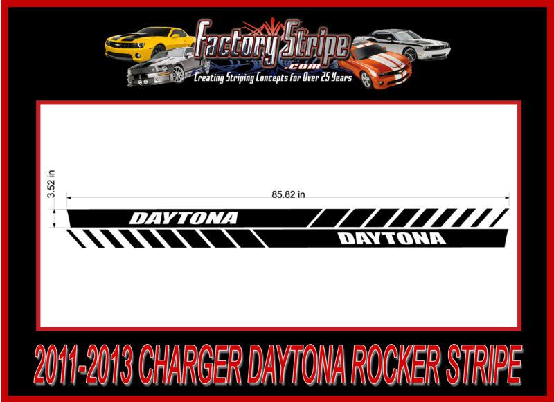 DODGE CHARGER DAYTONA STROBE ROCKER FACTORY STRIPE DECAL 2011 2013, US $39.00, image 7