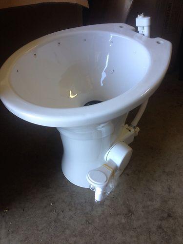 Rv dometic toilet 310 white no lid as is