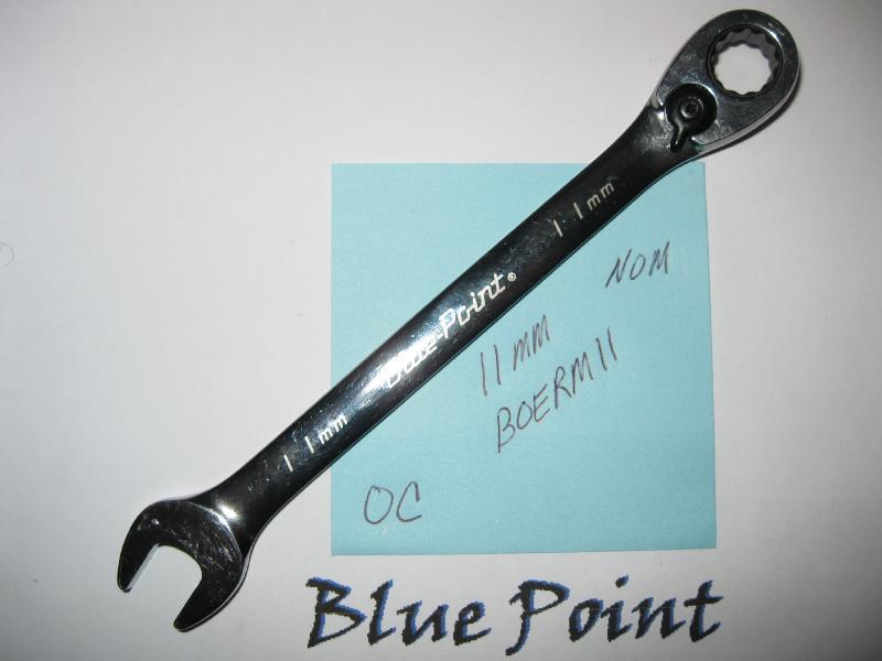 Blue point boerm 11 mm metric ratcheting box wrench nice