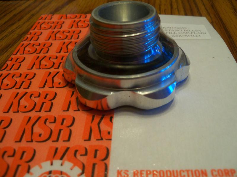 1987-2001 ford mustang billet oil filler cap ( plain top) new!!!