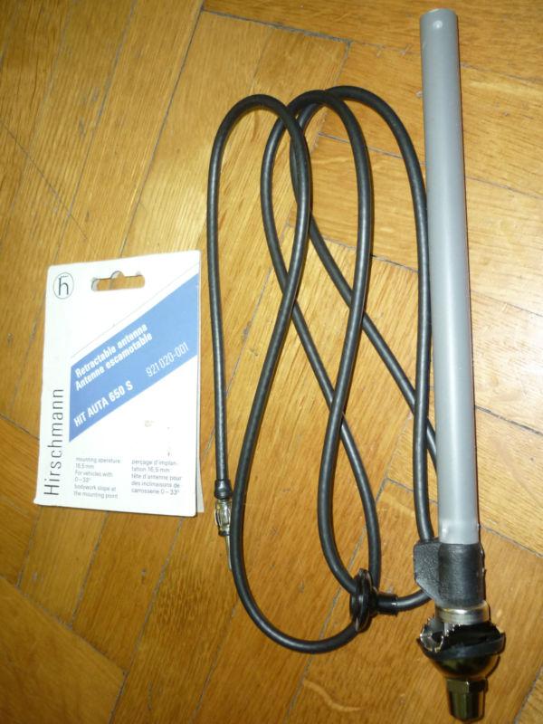 HIRSCHMANN HIT AUTA 650S UNIVERSAL retractable chrome antenna mast new , US $14.99, image 2